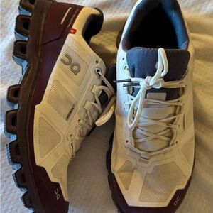 On Running Women's Cream and Brown Athletic Shoes